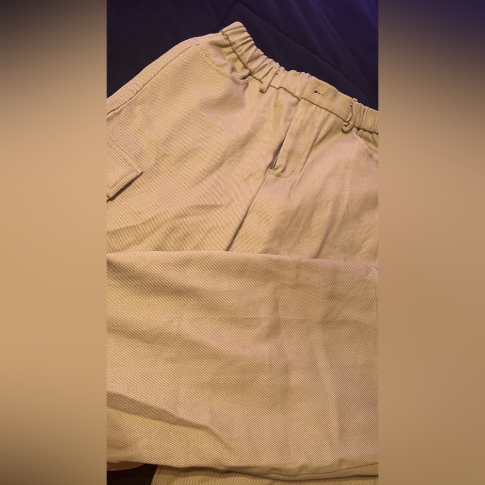 Khaki Cargos for Kids 11-12
